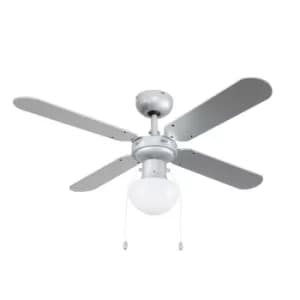 Image of Mirage 42" Ceiling Fan with Reversible Blades and Glass Shade