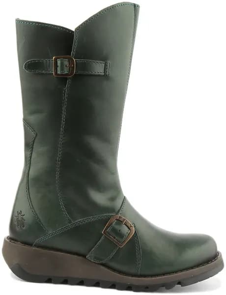 Image of Fly London Womens Mes 2 Wedge Zip Up Boots - UK 7 Black female SA0104BK7