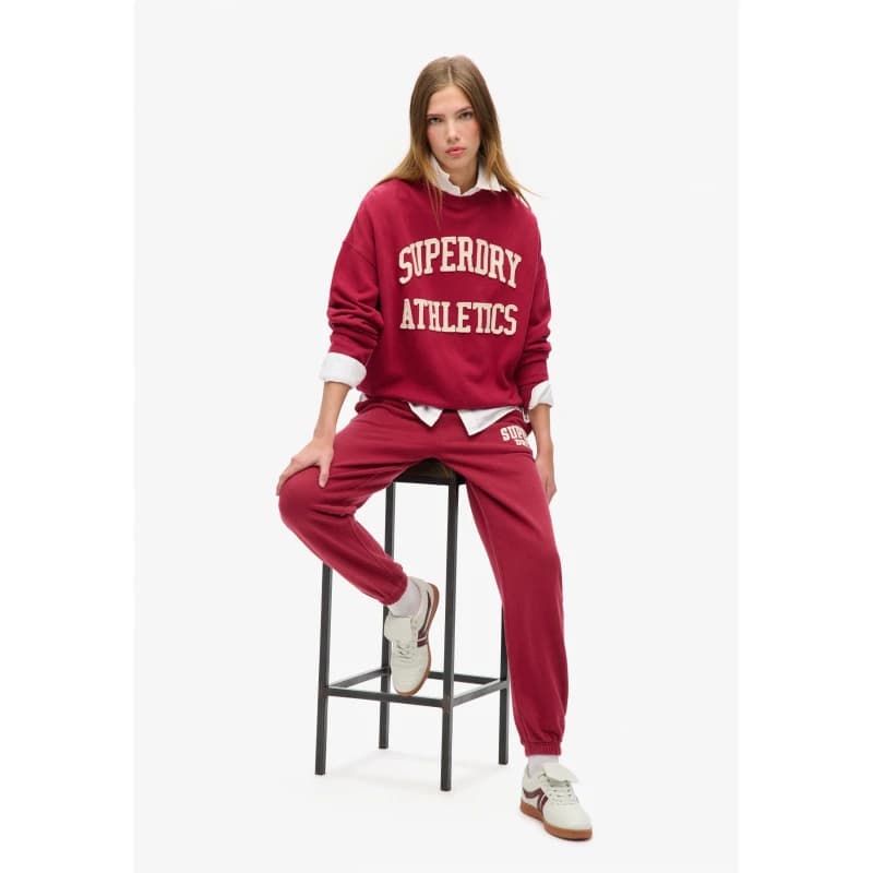 Image of Superdry Athlete Jogging Bottoms - Red Red 8