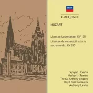 Image of Mozart Litanies KV 195 & 243 by Wolfgang Amadeus Mozart CD Album