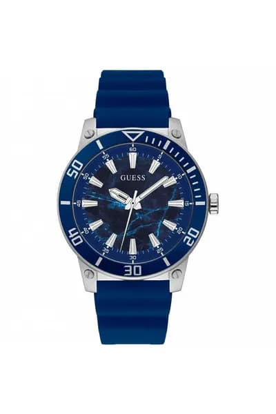 Image of Guess Quartz Stainless Steel Fashion Analogue Quartz Watch - Gw0420G1 Silver