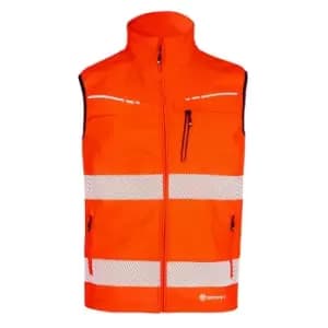 Image of Click Workwear Deltic Hi-vis Gilet Orange 4XL