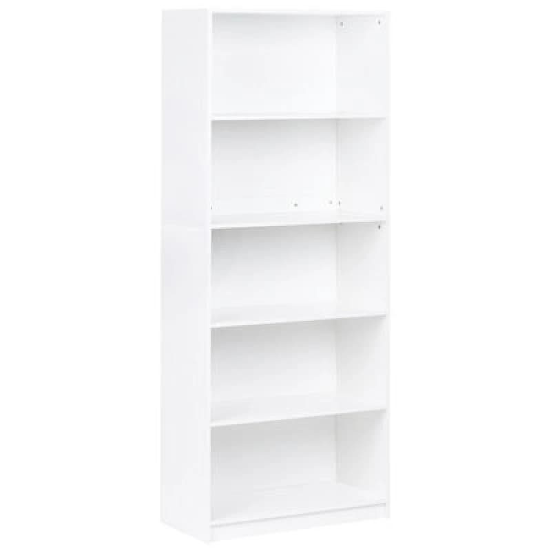 Image of Beliani 5 Tier Bookcase Zehna 197cm White