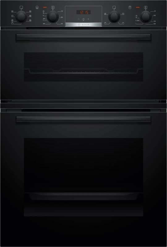 Image of Bosch Series 4 MBA533BB3B Built In Electric Double Oven - Black - A Rated