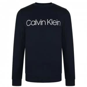 Image of CALVIN KLEIN Logo Sweatshirt - Navy Blazer
