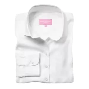 Image of Brook Taverner Womens/Ladies Aspen Long Sleeve Oxford Shirt (20 UK) (White)