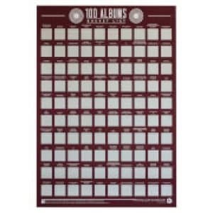 Image of 100 Albums Bucket List Poster