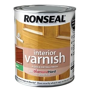 Image of Ronseal Interior Varnish - Matt Medium Oak 750ml