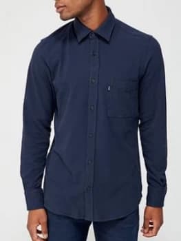 Image of Hugo Boss Relegant 2 Stretch Jersey Shirt Navy Size L Men