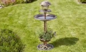 Image of Garden Bird Hotel with Solar Light, Verdigri