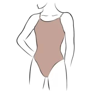 Image of Silky Girls Dance Seamless Low Back Leotard (1 Garment) (4-6 Years) (Nude)