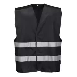 Image of Portwest Iona 2 Band Reflective Safety Vest Black 2XL / 3XL