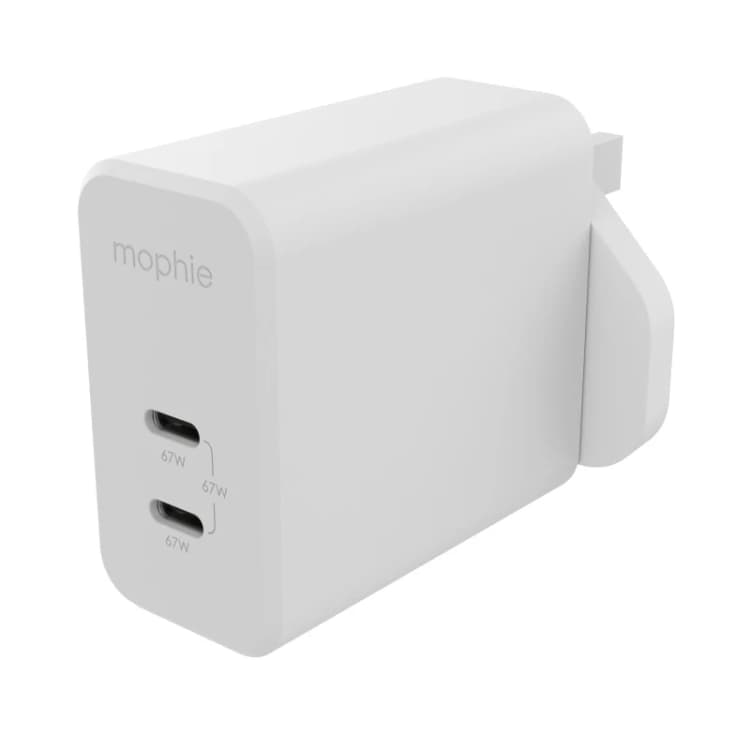 Image of Mophie mophie Accessories-Wall Adapter-USB-C-PD-DUAL-67W-GAN-White-UK (2xUSBC) 409909305
