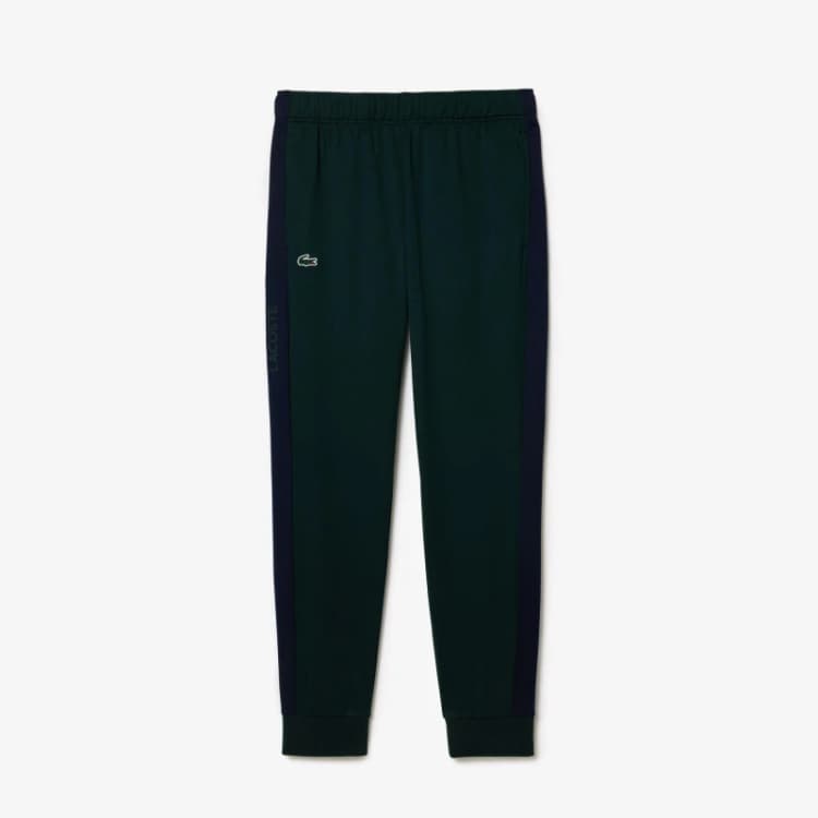 Image of Lacoste Mens Closed Hem Woven Tracksuit Joggers Sinople/Navy male 3XL