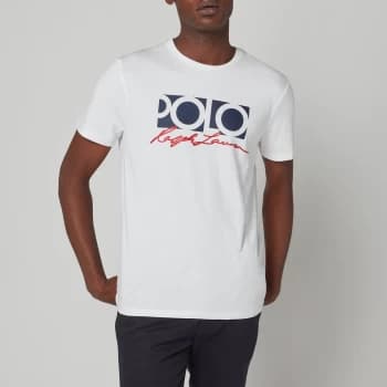 Image of Polo Ralph Lauren Mens Polo Logo T-Shirt - White - L