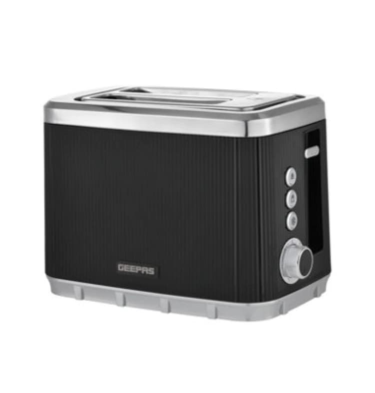 Image of Geepas 2 Slice Toaster 7 Browning Levels Cancel Defrost Reheat, Black