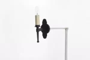 Image of Blenheim 1 Light Matt Black Wall Light