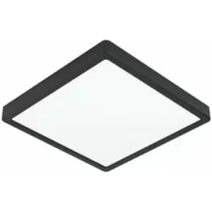 Image of Loops - Wall / Ceiling Light Black 285mm Square Surface Mounted 20W LED 3000K