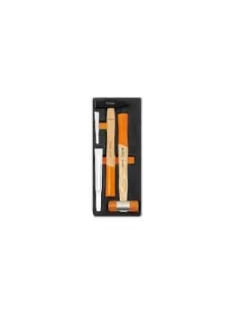 Image of Beta Tools M234 4pc Hammer & Chisel Set in Soft Tray for Roller Cab 024500234