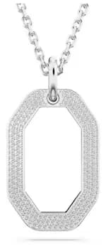 Image of Swarovski 5642388 Dextera White Octagon Rhodium Plated Jewellery