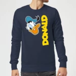 Image of Disney Donald Duck Face Sweatshirt - Navy - XL