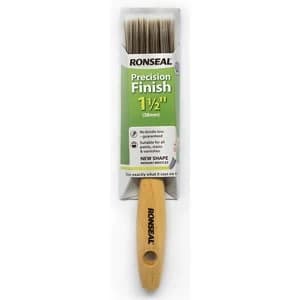 Image of Ronseal Precision finish 1.5" Fine tip Flat Paint brush