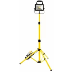 Image of 110V cob LED Worklamp with Tripod (20W) (66051) - Draper