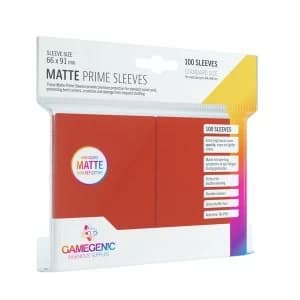 Image of Gamegenic Matte Prime Red - 100 Sleeves