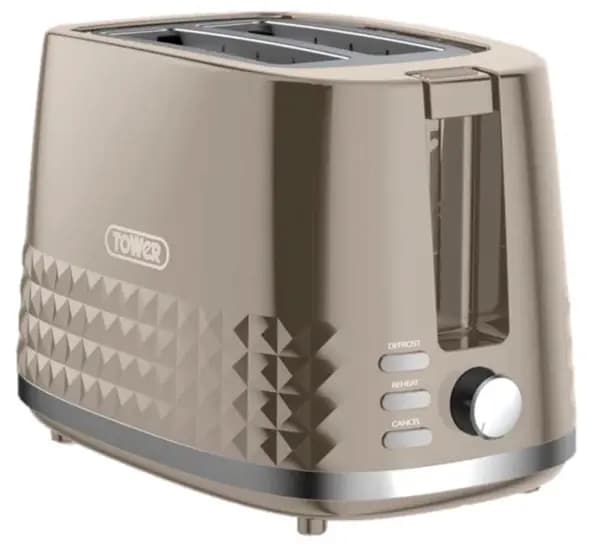 Image of Tower Solitaire T20082MSH 2 Slice Toaster