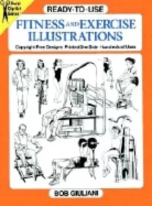 Image of ready to use fitness and exercise illustrations dover clip art ready to use