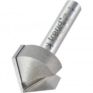 Image of Trend Chamfer V Groove Router Cutter 19.1mm 9.2mm 1/4"