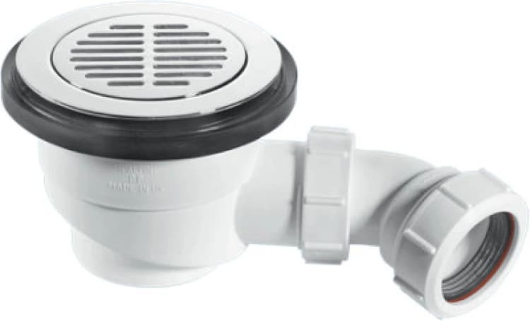 Image of McAlpine ST90CPB-S 90mm x 50mm Water Seal Shower Trap White
