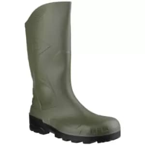 Image of Dunlop Devon Full Safety Wellington Green/Black - 10.5