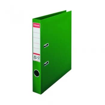 Image of Esselte No 1 Plastic Lever Arch File 50mm A4 Green Pack of 10 811460