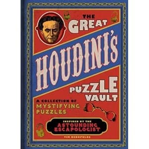Image of The Great Houdini's Puzzle Vault A Collection of Mystifying Puzzles Inspired by the Astounding Escapologist Hardback...