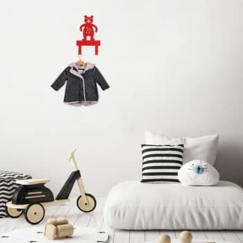 Image of Hanger - Red Red Metal Wall Hook