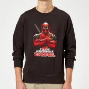 Image of Marvel Deadpool Crossed Arms Sweatshirt - Black - M
