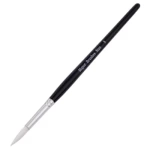 Image of Major Brushes White Nylon Sable Brush, Pack 10, Size 8