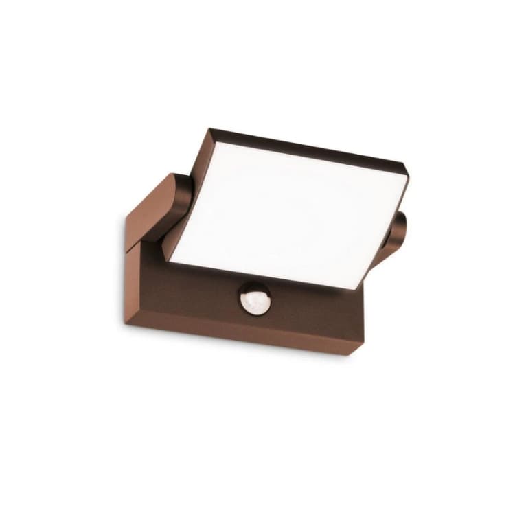Image of Netlighting SWIPE LED Outdoor Motion Sensor Wall Lamp Coffee 3000K IP54 Brown