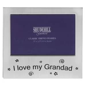 Image of Satin Silver Occasion Frame I Love My Grandad 5x3