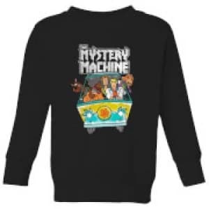 Image of Scooby Doo Mystery Machine Heavy Metal Kids Sweatshirt - Black - 9-10 Years