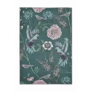 Image of Opal Botanical Rug - Bottle Green - 100x150cm