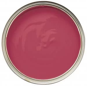 Image of Wickes Quick Dry Gloss Paint - Raspberry Kiss 750ml