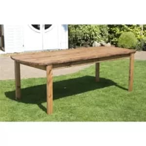 Image of Charles Taylor Wooden Large Rectangular Garden Dining Table 8 Seater