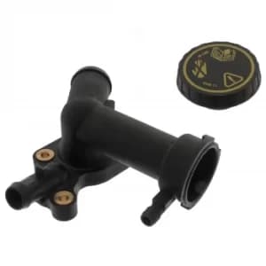 Image of Thermostat housing with cap without gasket 47560 by Febi Bilstein