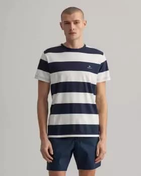 Image of GANT Men Barstripe T-Shirt (L) Beige