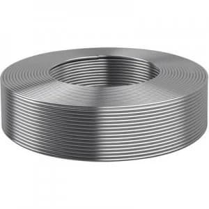 Image of copper rounded wire 15mm silver plated 100115000 Kabeltronik