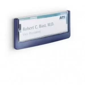Image of Durable CLICK SIGN Door Plate 149x52.5 Dark Blue