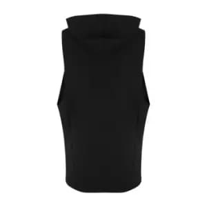 Image of AWDis Adults Unisex Just Cool Urban Sleeveless Muscle Hoodie (L) (Jet Black)