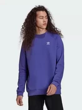 Image of Adidas Originals Essential Crew, Purple, Male, Crewnecks, HE9426